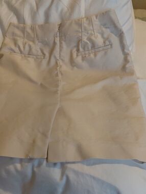 J. Crew Cream Tailored Bermuda Shorts